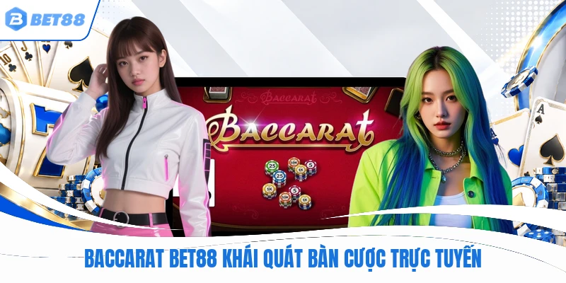 Baccarat BET88 khái quát bàn cược trực tuyến