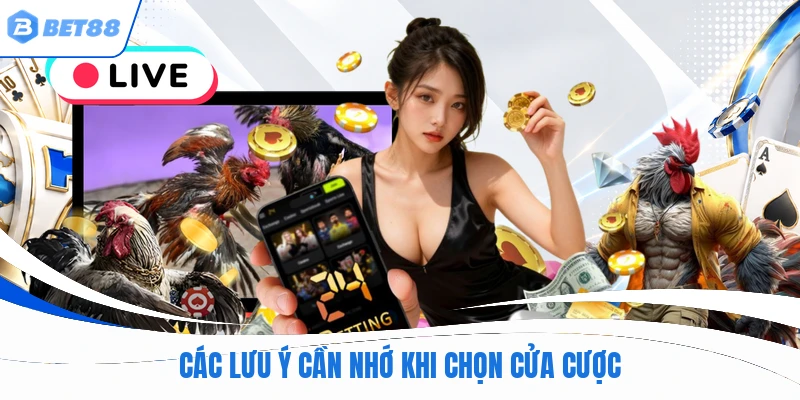 Các lưu ý cần nhớ khi chọn cửa cược